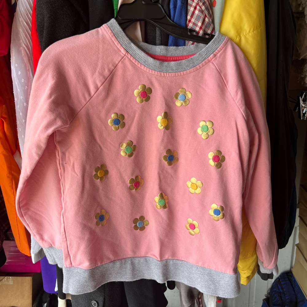 Hannah Andersson kids flower sweatshirt